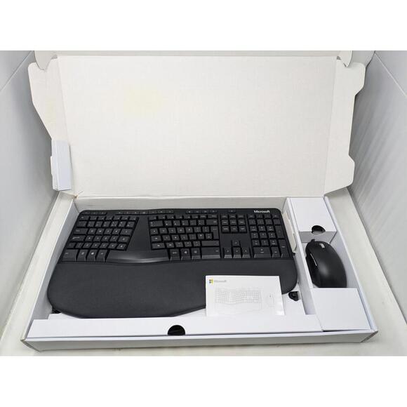 Microsoft Ergonomic Desktop Wired Keyboard & Mouse RJU-00001. Unused In Open Box - Picture 4 of 7